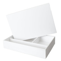 Caixa de Batismo branca com...