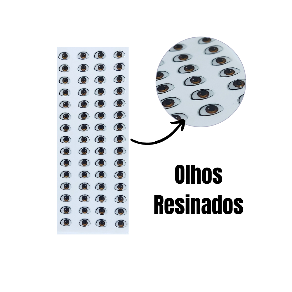 Olhos resinados  grandes
