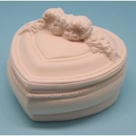 Caixa em forma de coração...