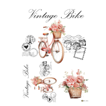 Papel Transfer - Bicicleta Rosas Vintage 7