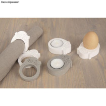 MOLDE SILICONE OVO - COELHO ( 4 moldes)