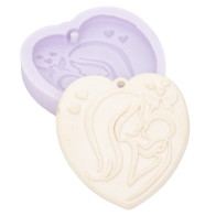 MOLDE SILICONE CORAÇAO MÃE...
