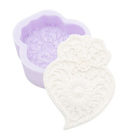 MOLDE SILICONE CORAÇÃO DE...