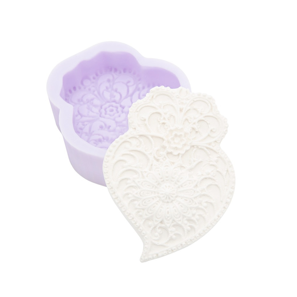 MOLDE SILICONE CORAÇÃO DE VIANA