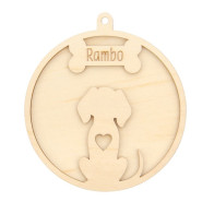 BOLA NATAL CÃO C/NOME...