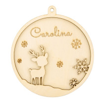 BOLA NATAL RENA C/NOME PERSONALIZAVEL