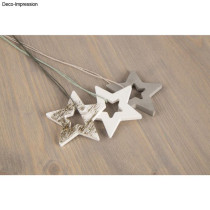 MOLDE SILICONE PINHEIRO E ESTRELAS