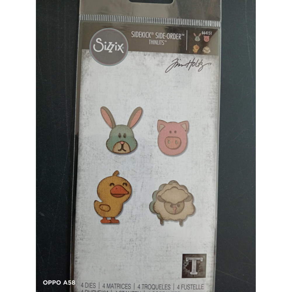 Conjunto de 4 cortantes animais