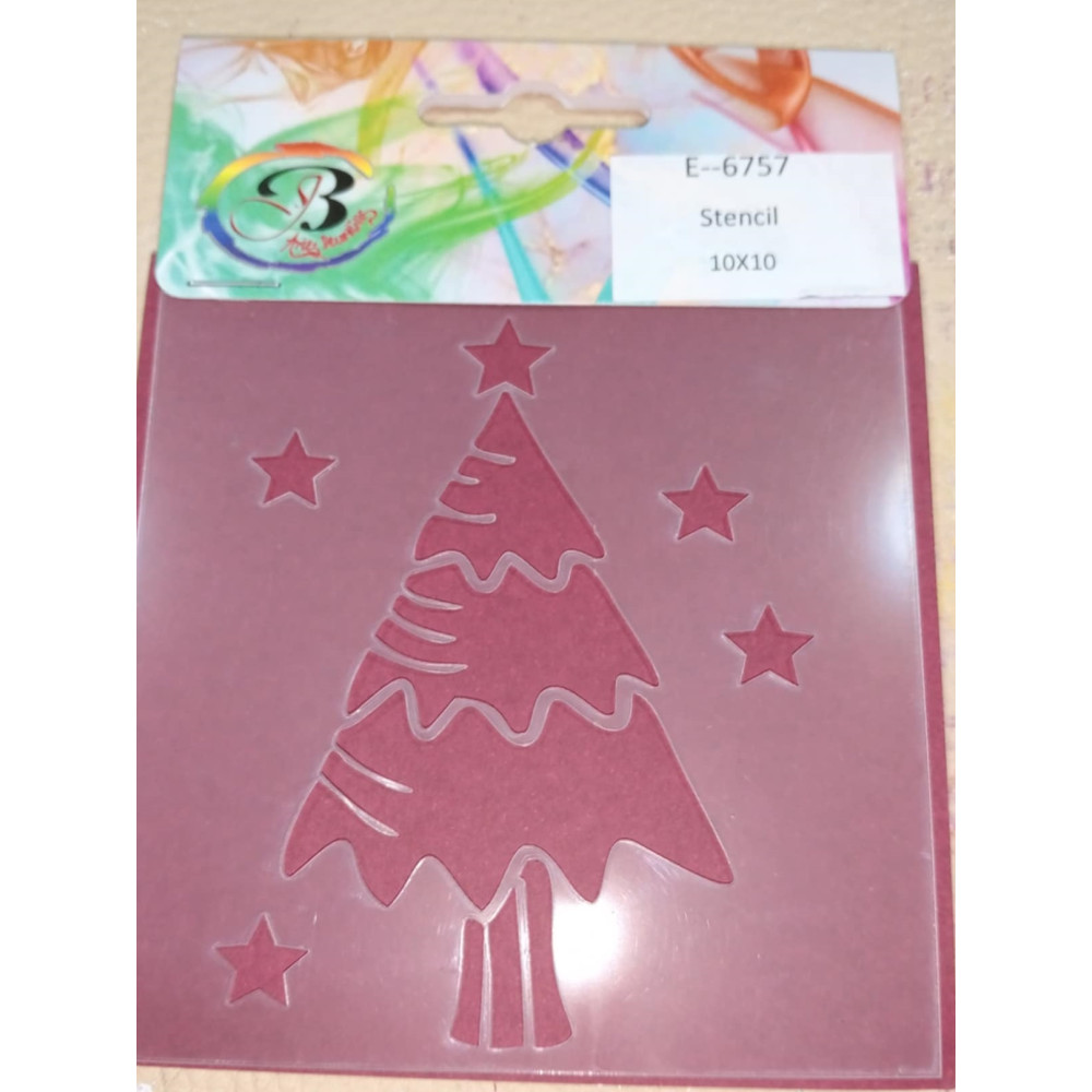 Stencil Pinheiro Natal