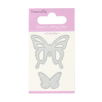 Pack de 2 cortantes metálicos  "Butterflies"