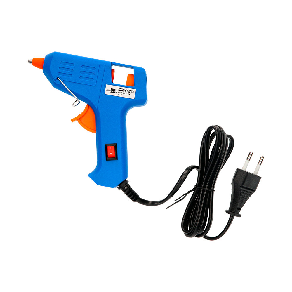 Pistola cola termofusivel com 2 barras de silicone 7 mm diâmetro x 100 mm comprimento