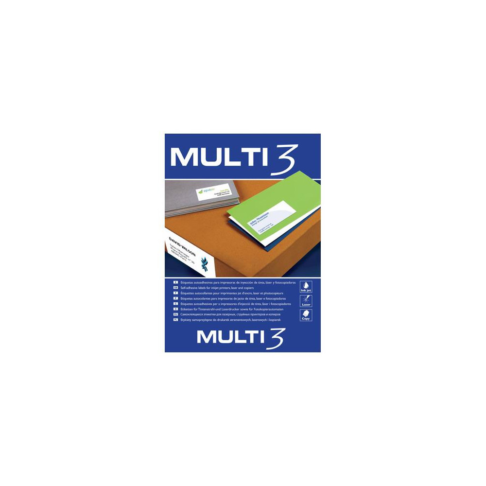100 Folhas Autocolantes A4   " Multi3"