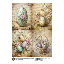 Papel de Arroz A4- Ovos Páscoa