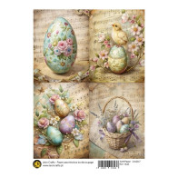 Papel de Arroz A4- Ovos Páscoa
