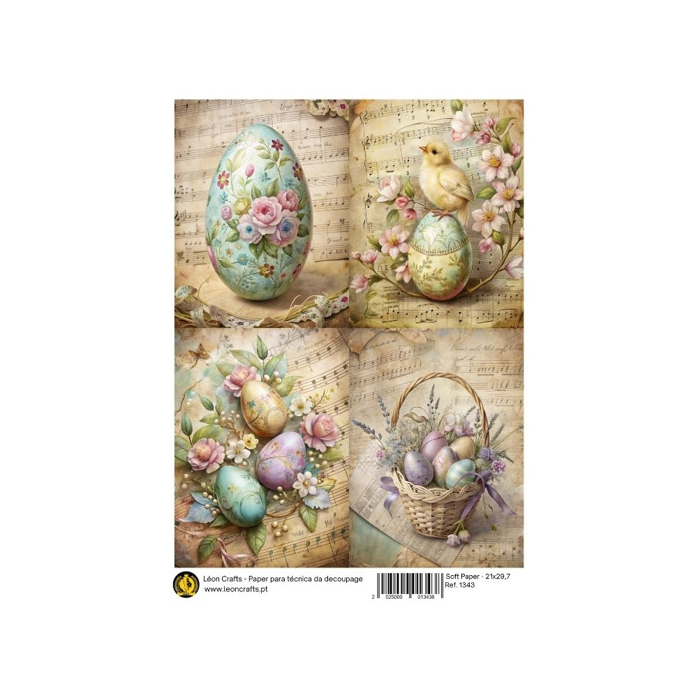 Papel de Arroz A4- Ovos Páscoa