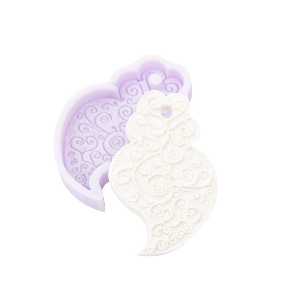 MOLDE SILICONE CORAÇÃO DE VIANA