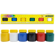 CONJ. 6 GUACHE /TEMPERA...