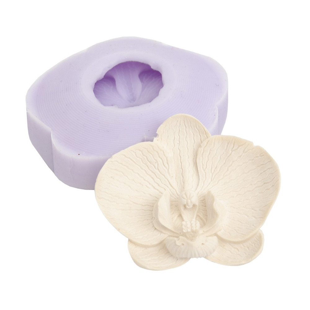 MOLDE SILICONE FLOR ORQUIDEA