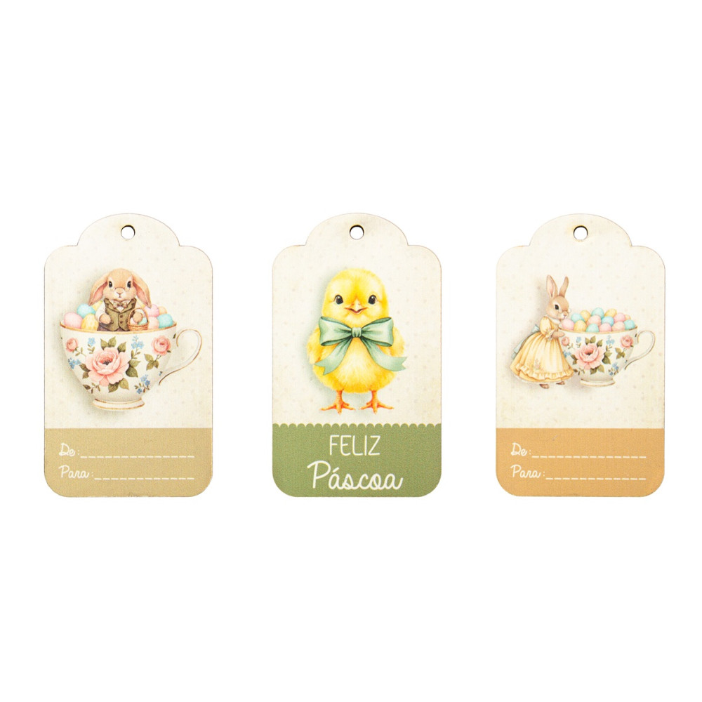 CONJ.6 ETIQUETAS PÁSCOA