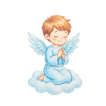 MENINO NA NUVEM A REZAR