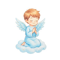 MENINO NA NUVEM A REZAR