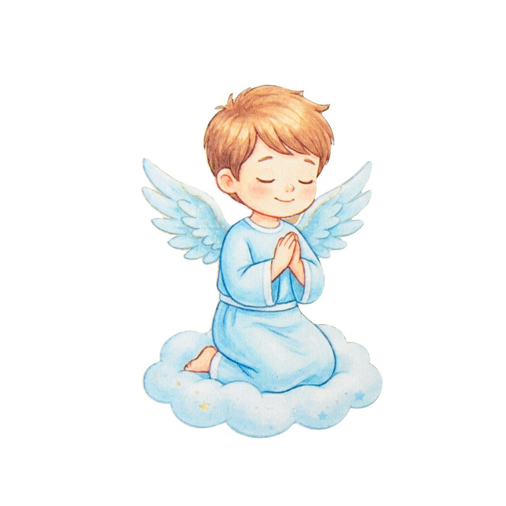 MENINO NA NUVEM A REZAR