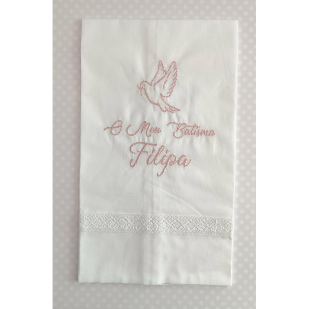 Toalha Batismo  Bordado Personalizado