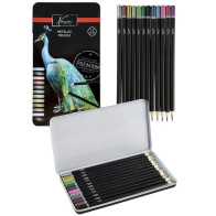 lápis  de Cores Metálicas