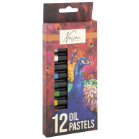 Pastel de óleo 12 Cores