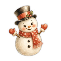BONECO NEVE IMPRESSÃO UV