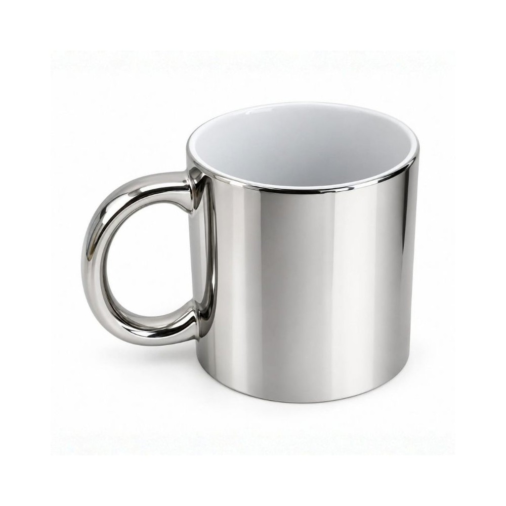 Caneca Prateada Espelhada