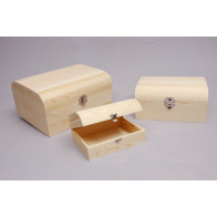 Baú plano com fecho prata