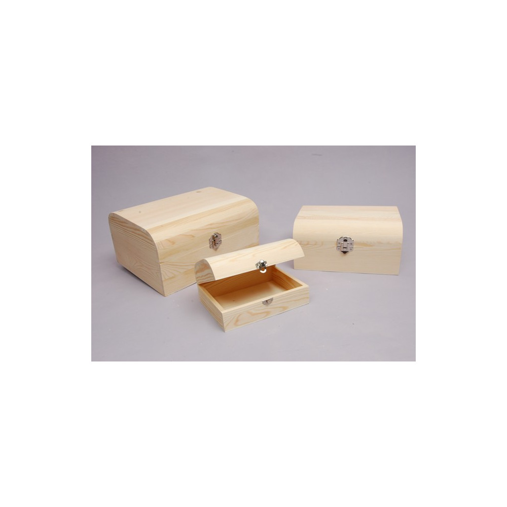 Baú plano com fecho prata