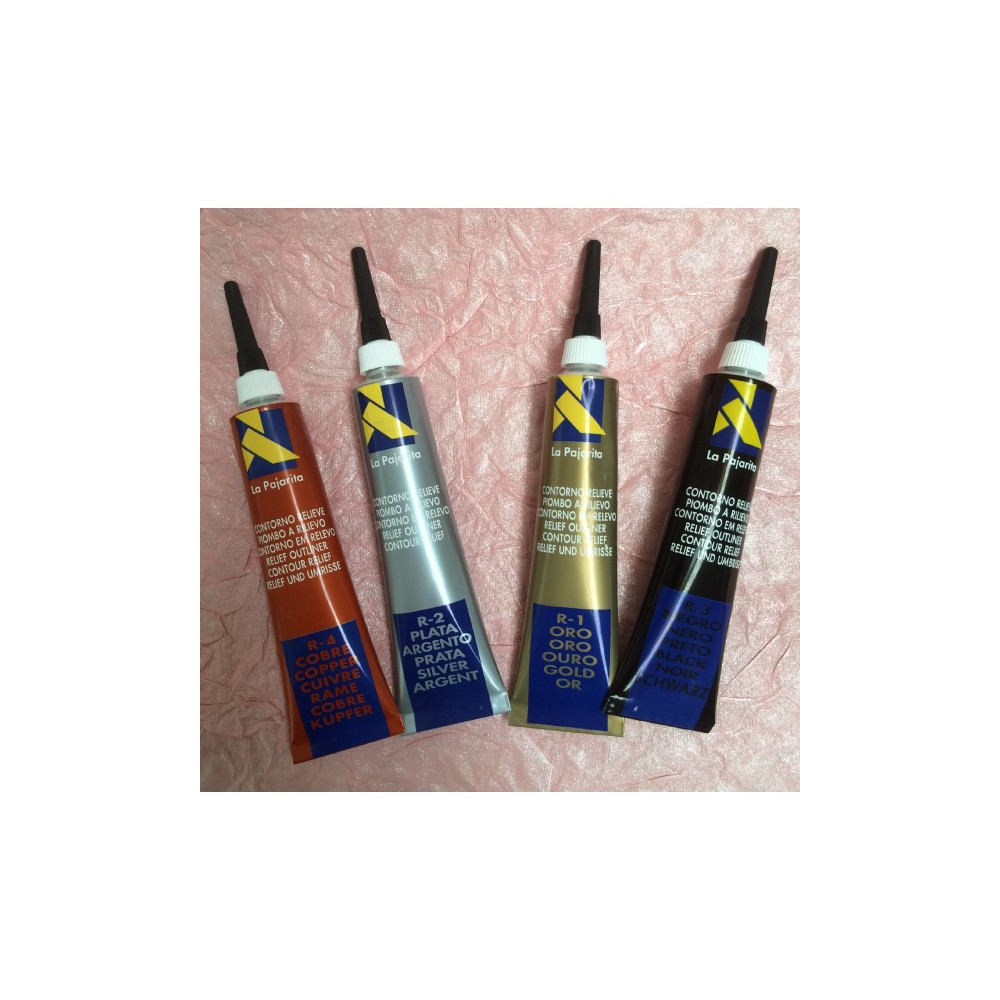 Tinta de contorno relevo