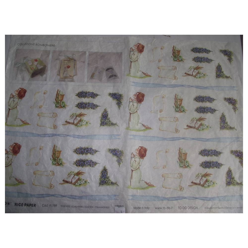 Papel de arroz Comunhão