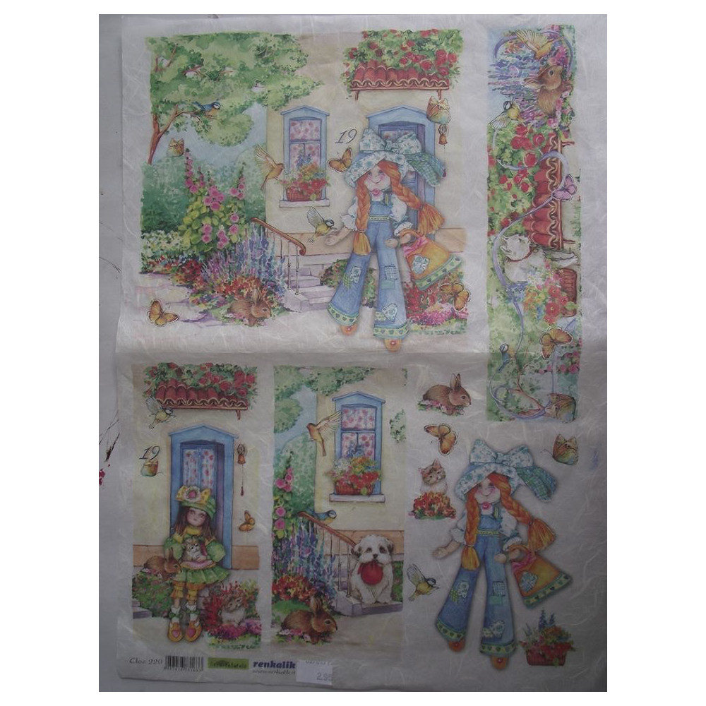 Papel de arroz Jardim 