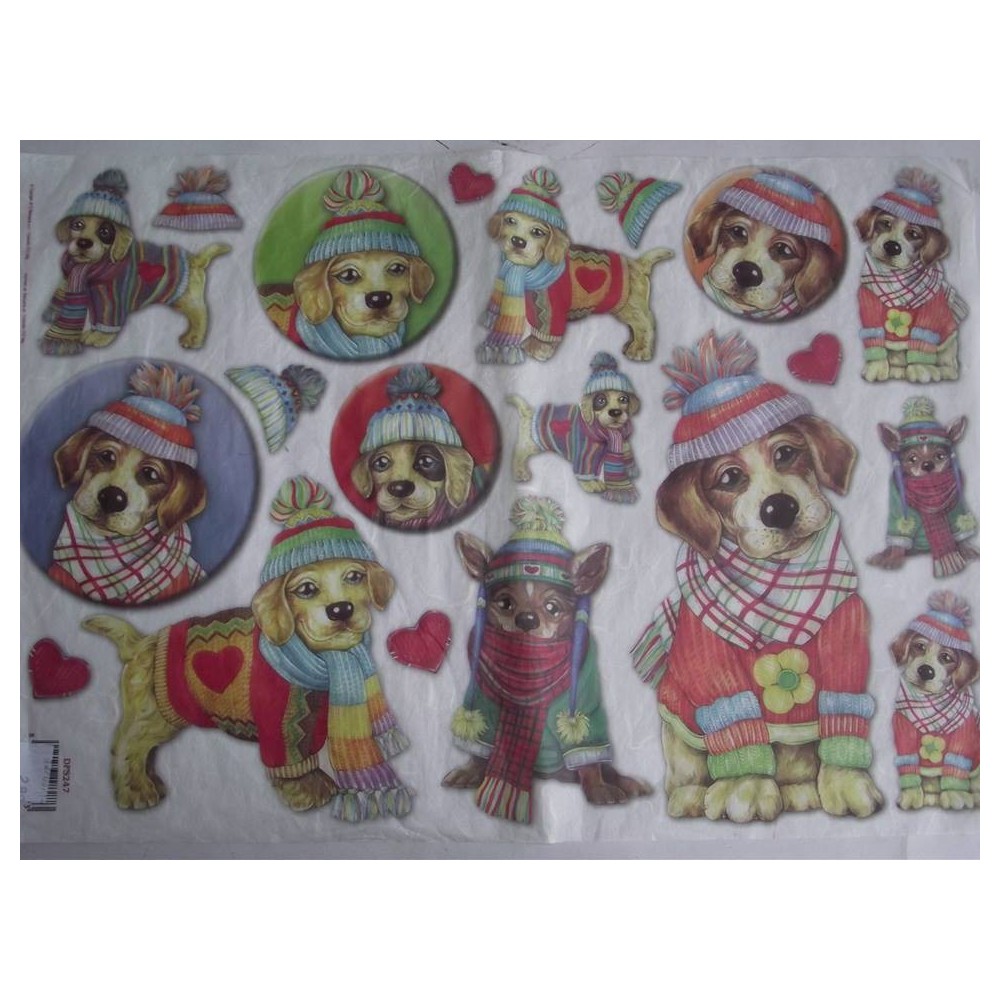 Papel de arroz Cães