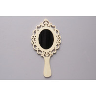 Espelho rendilhado com pega