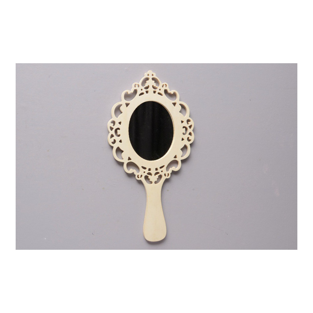 Espelho rendilhado com pega