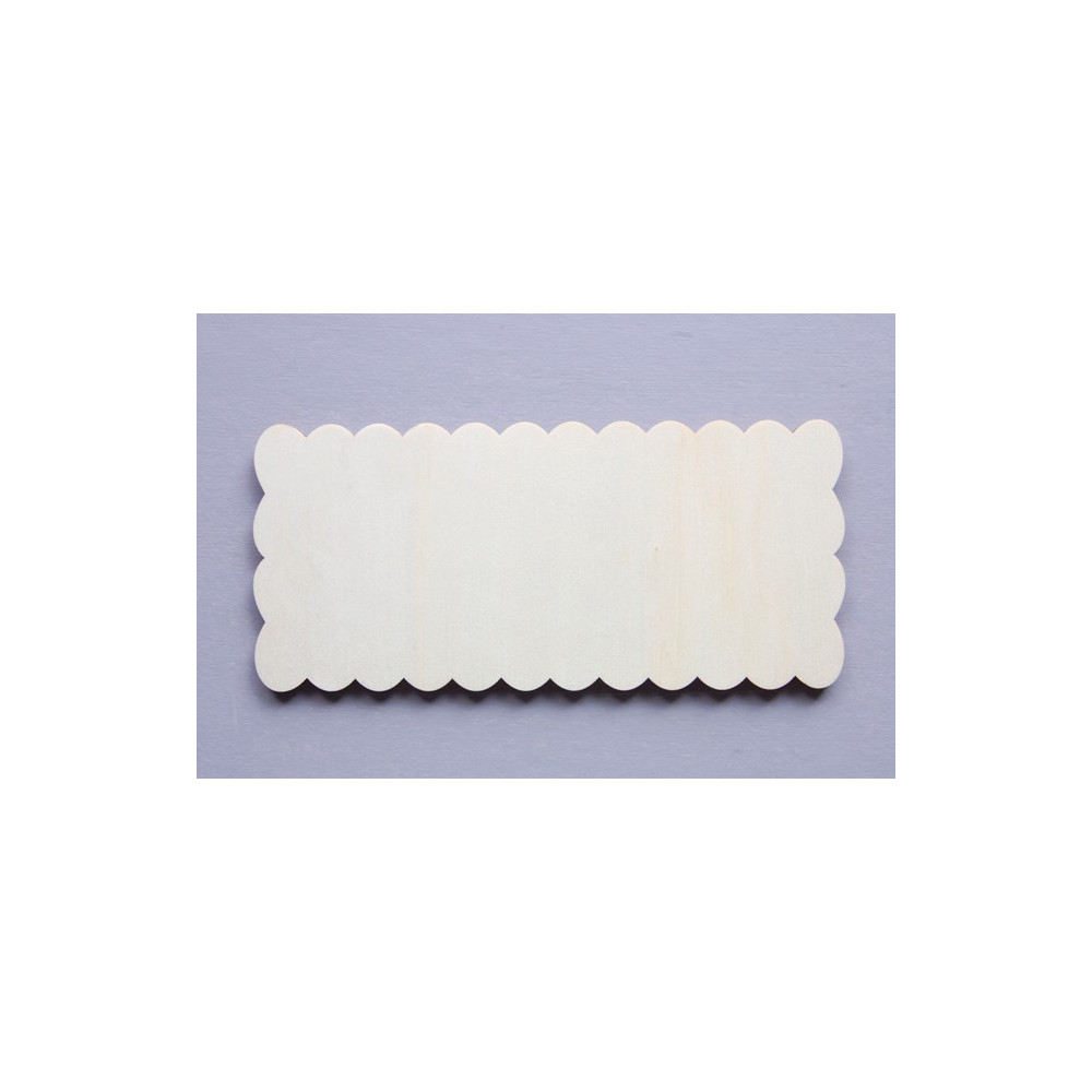 Placa rectangular ondulada