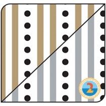 Cartolina dupla face metálica
