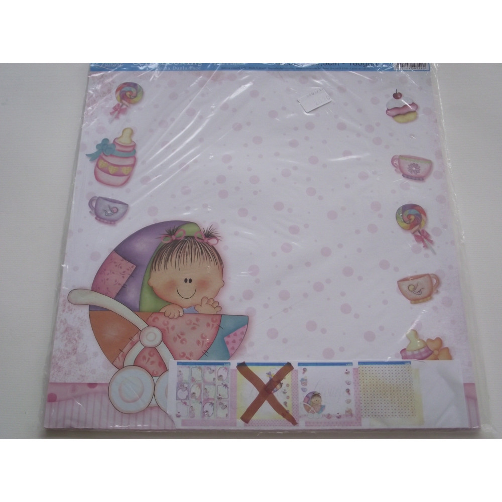 Bloco de papel de scrap menina