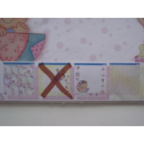 Bloco de papel de scrap menina