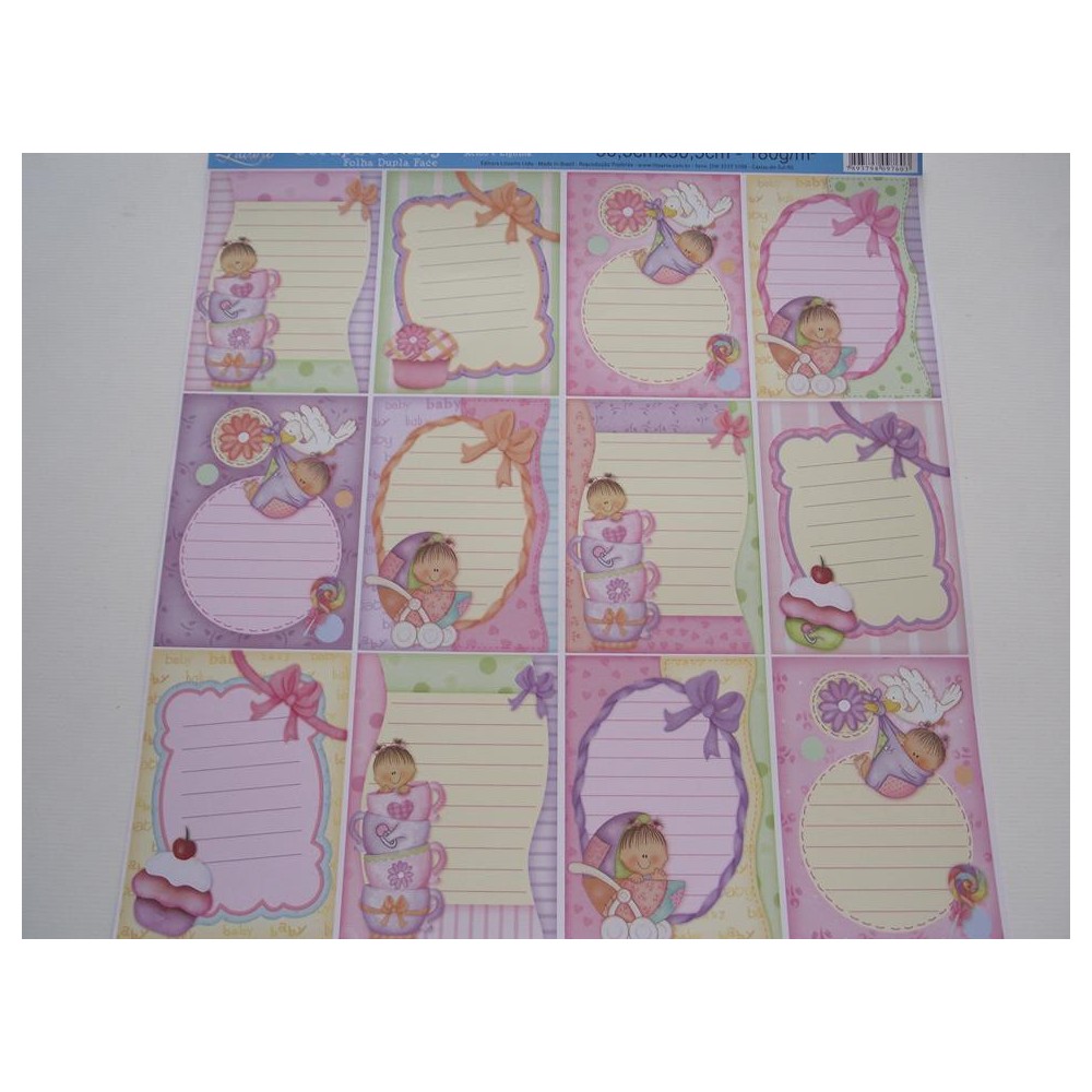 Papel de scrap Menina