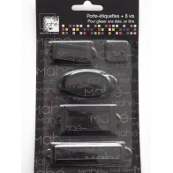 Conjunto de molduras metálicas pretas