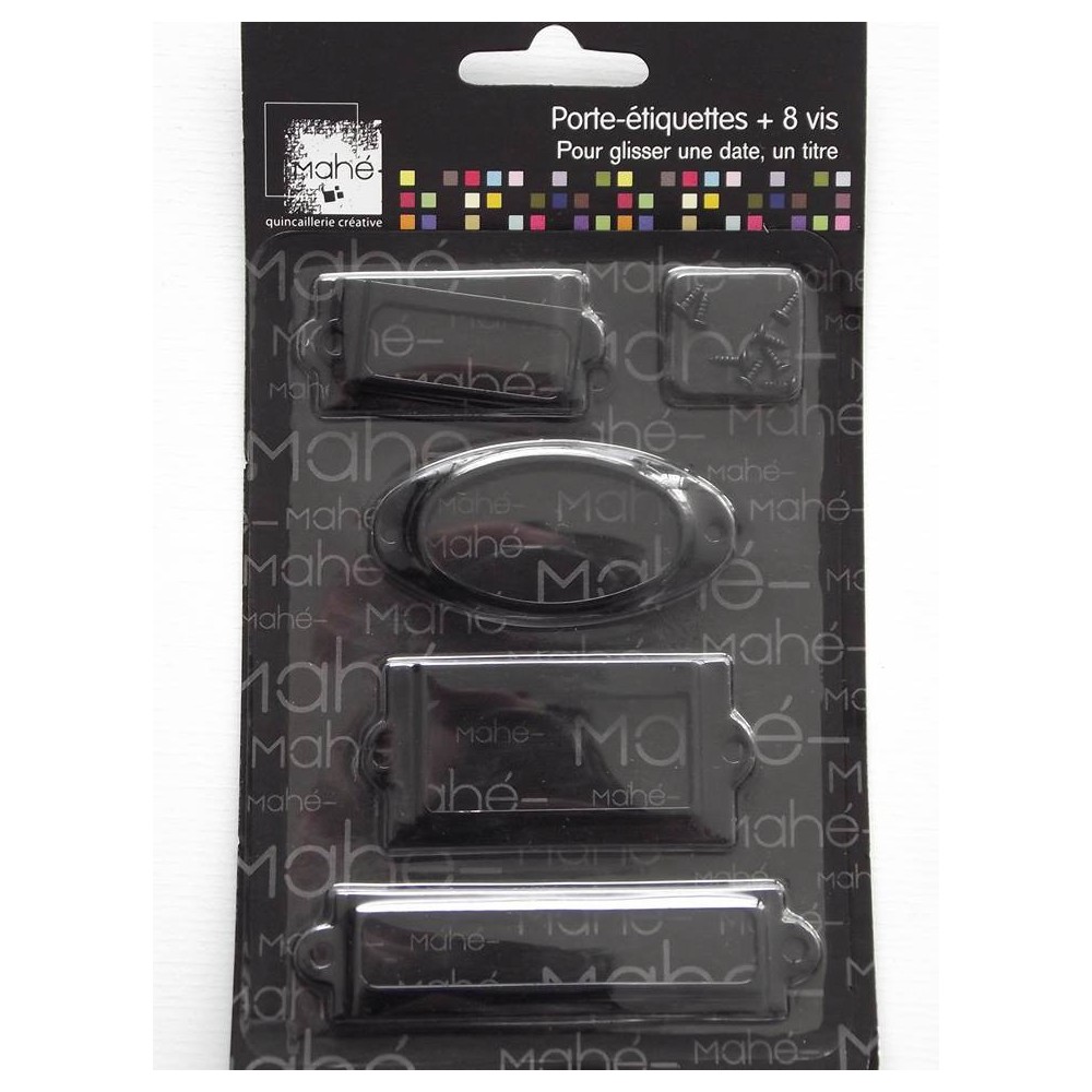 Conjunto de molduras metálicas pretas