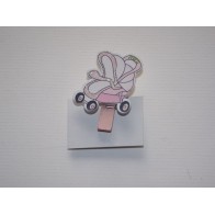 Mola carrinho de bebé rosa