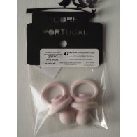 Chupetas de gesso perfumado rosa