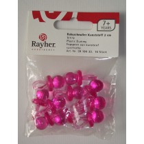 Conjunto de 10 chupetas rosa