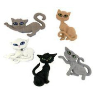 Botões gatos